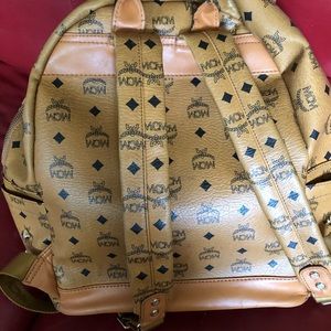 MCM Leather Studded BackPack